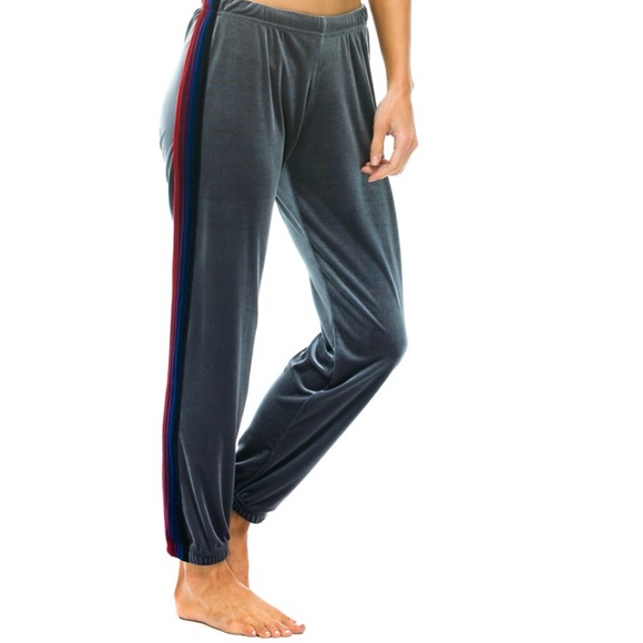 aviator nation velvet sweatpants